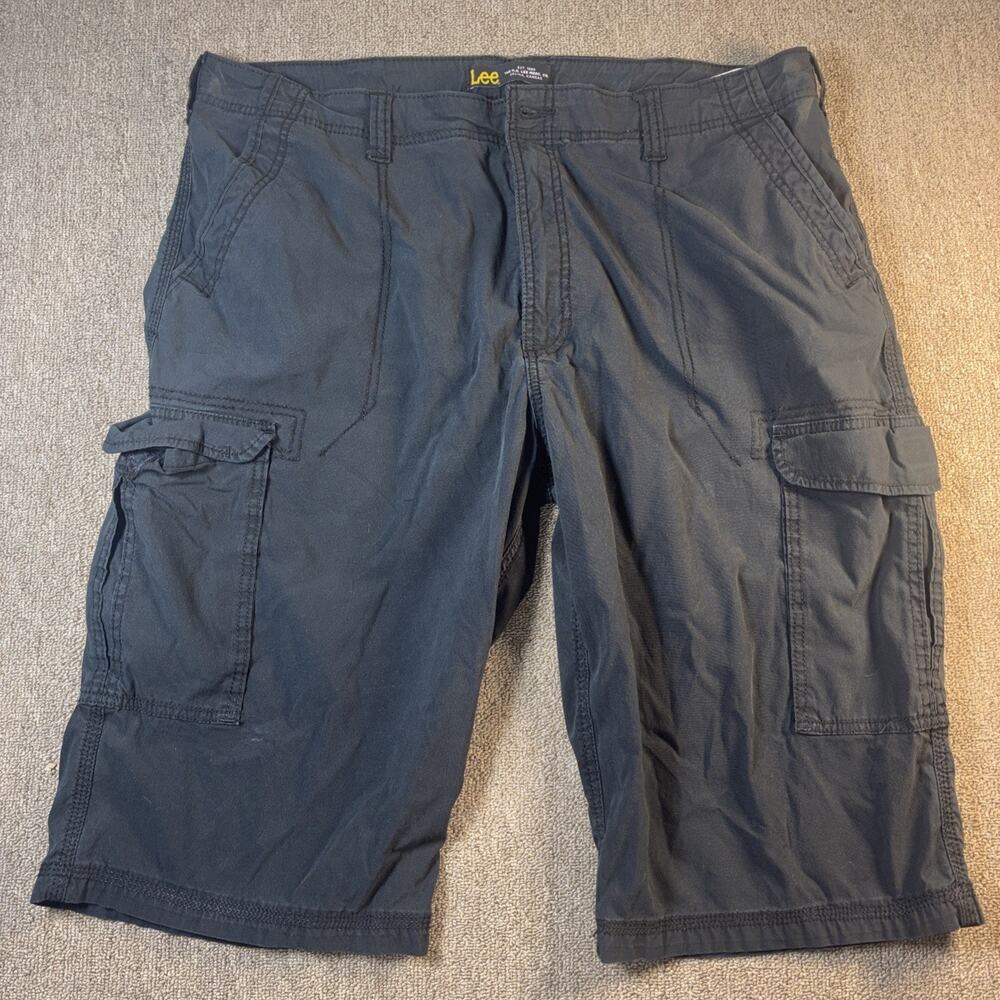 Lee Men’s Cargo Shorts Black 40x14 Clean